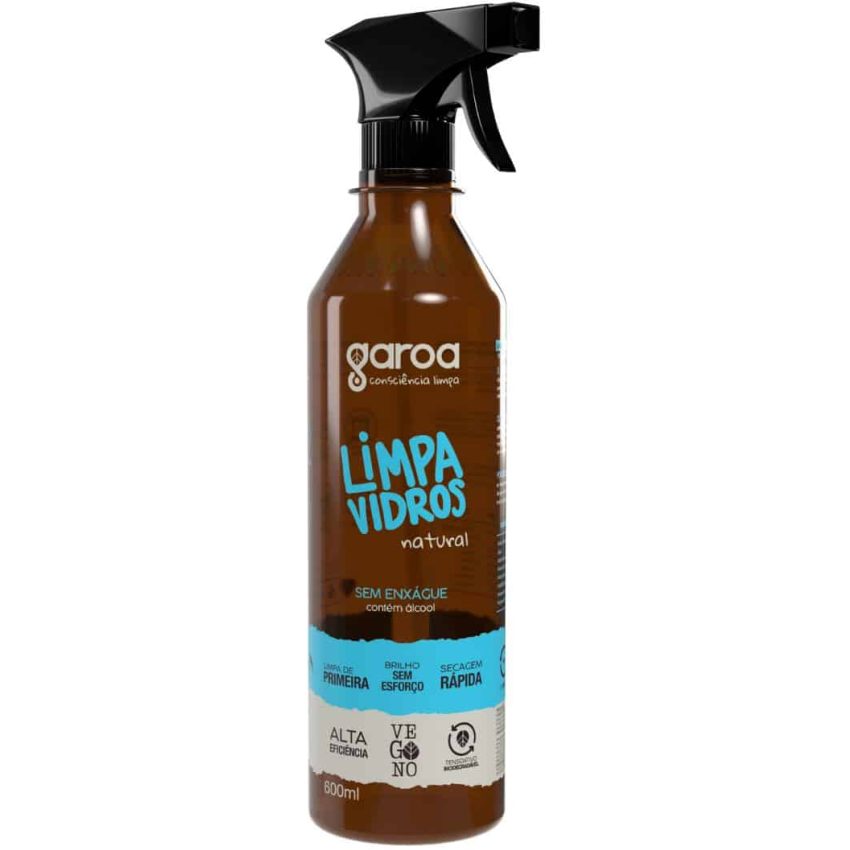 Limpa Vidros Natural Garoa - 600 Ml