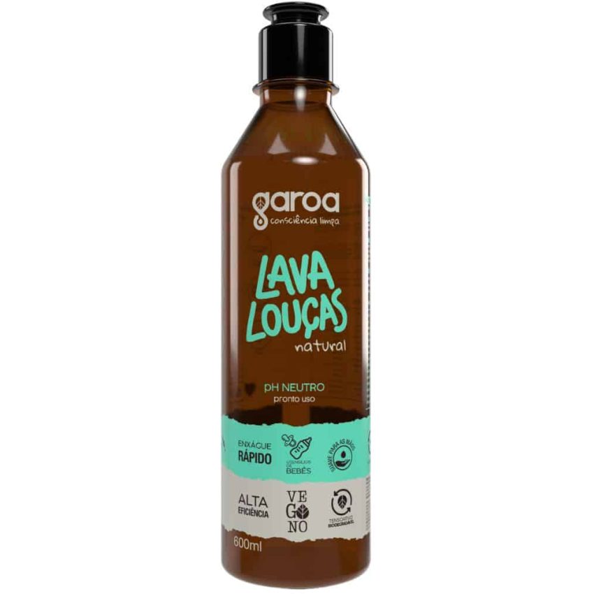 Lava Louças NATURAL GAROA - 600 ml