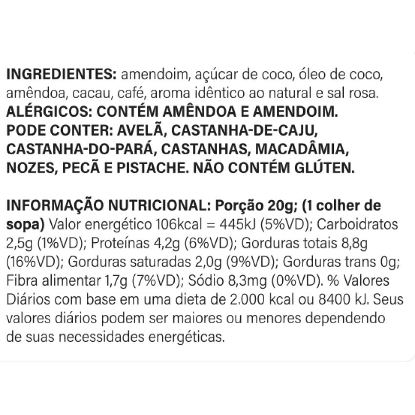 Creme de Nuts sabor Café com Chocolate 150g - Holy Nuts