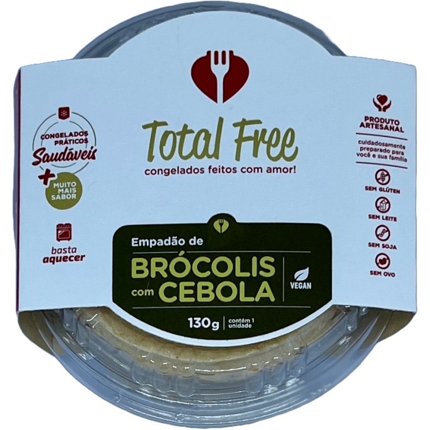 Empadão de Brócolis com Cebola Vegano 130g (1 un) - Total Free